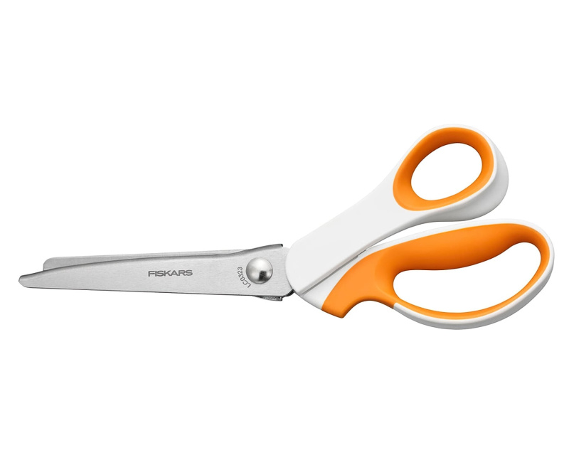 Entlovací nůžky FISKARS PREMIER zoubkované, s ergonomickou rukojetí, délka 24cm