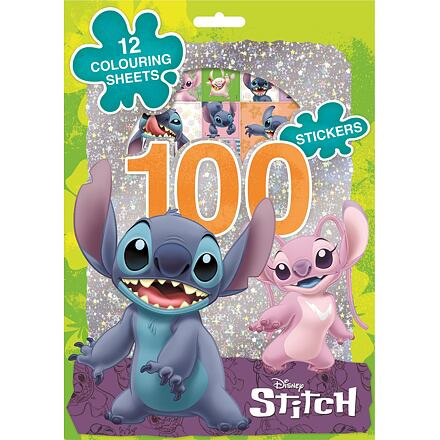Jiri Models 100 samolepek s omalovánkovými listy Lilo & Stitch