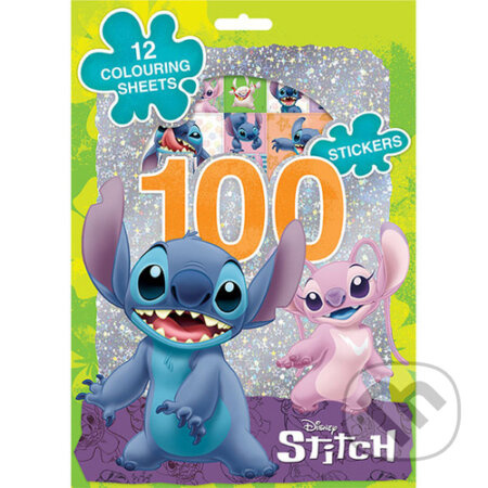 Jiri Models 100 samolepek s omalovánkovými listy Lilo & Stitch