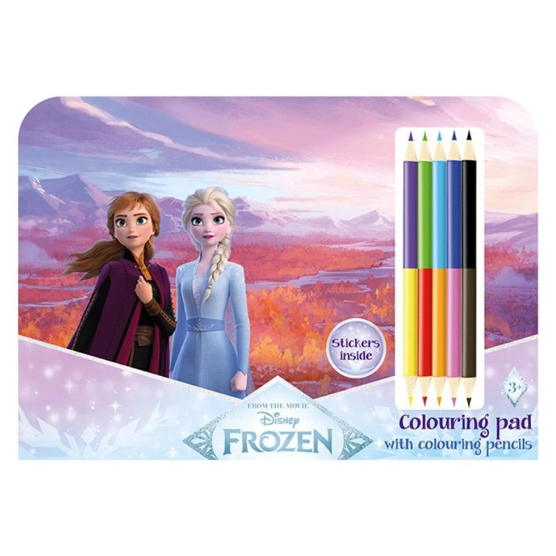 Kreslící set s pastelkami Ledové království