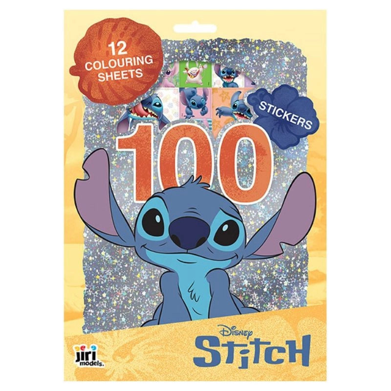 100 samolepek s omalovánkovými listy Lilo & Stitch