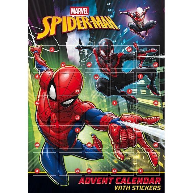 Adventní kalendář se samolepkami Spider-Man
