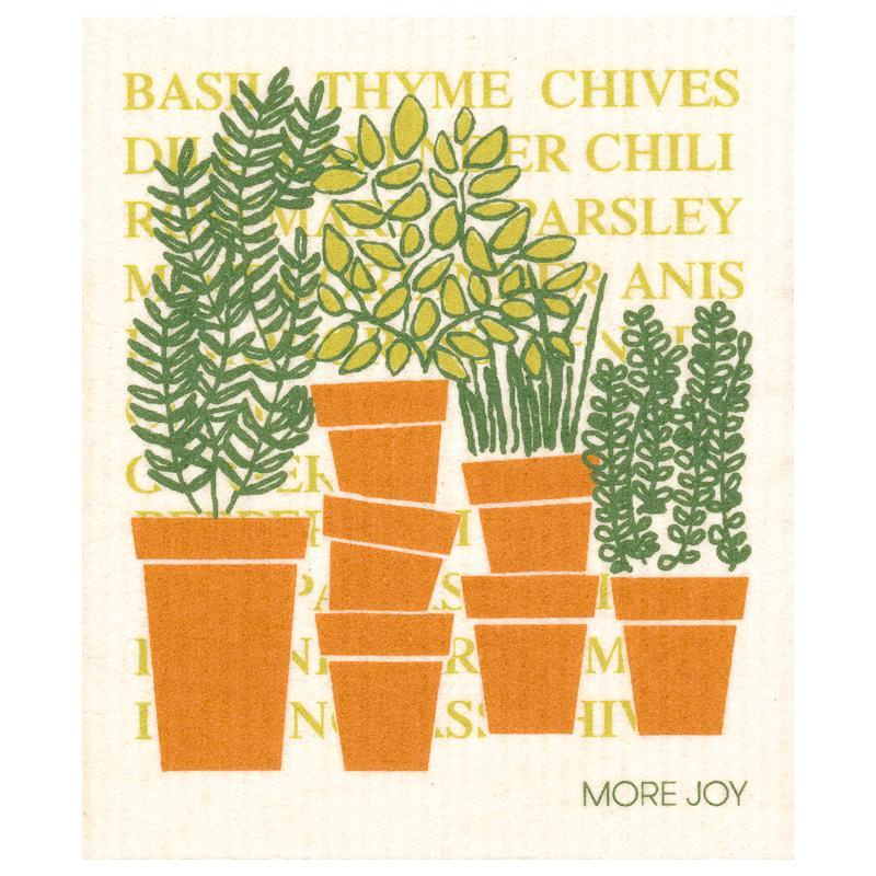 More Joy More Joy, kuchyňský hadřík Herbs, 1 ks