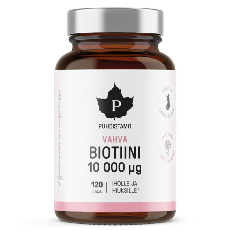 Puhdistamo Biotin Strong 10 000 µg 120 kapslí