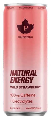 Puhdistamo Natural Energy Drink + Electrolytes 330 ml - lesní jahoda