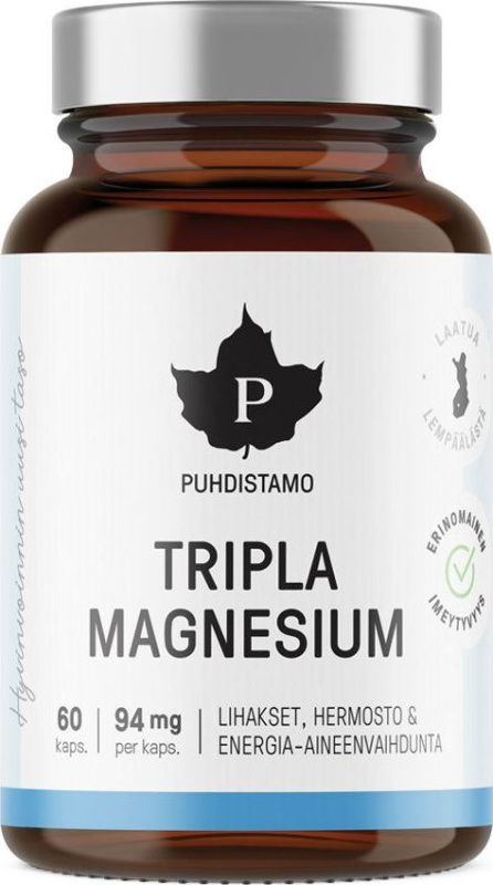 Puhdistamo Triple Magnesium 60 kapslí