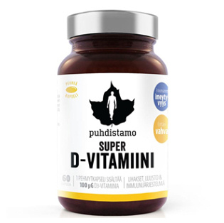 Puhdistamo Super Vitamin D 4000iu 60 kapslí