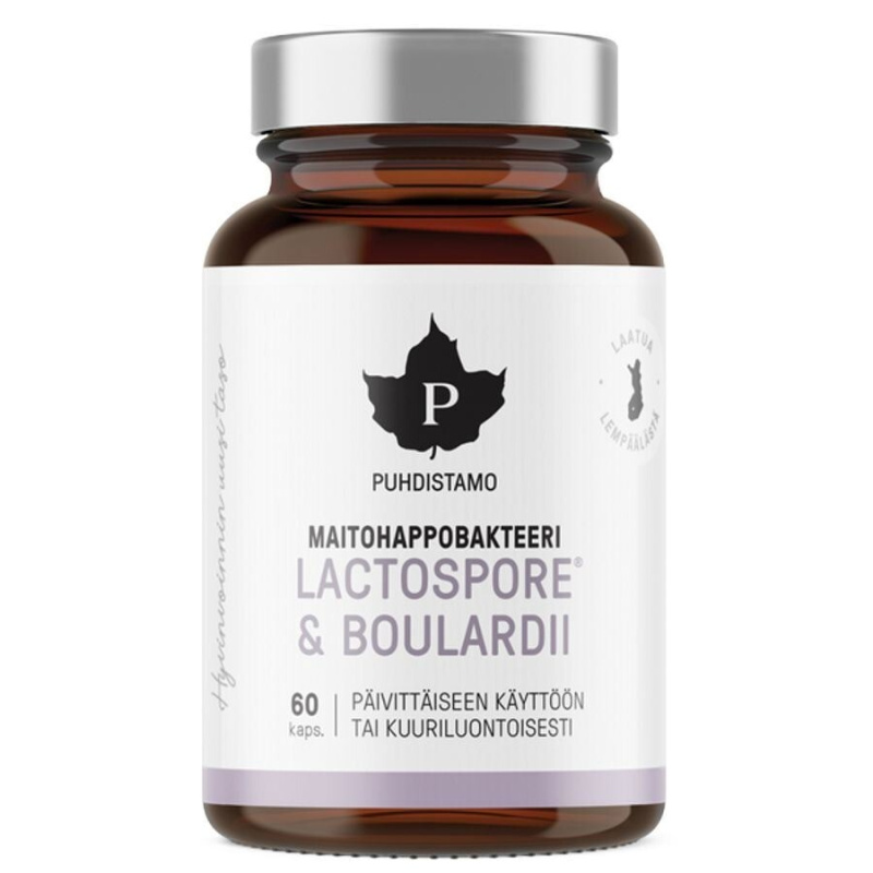 Puhdistamo Probiotika Lactic Acid Bacteria Boulardii 60 kapslí