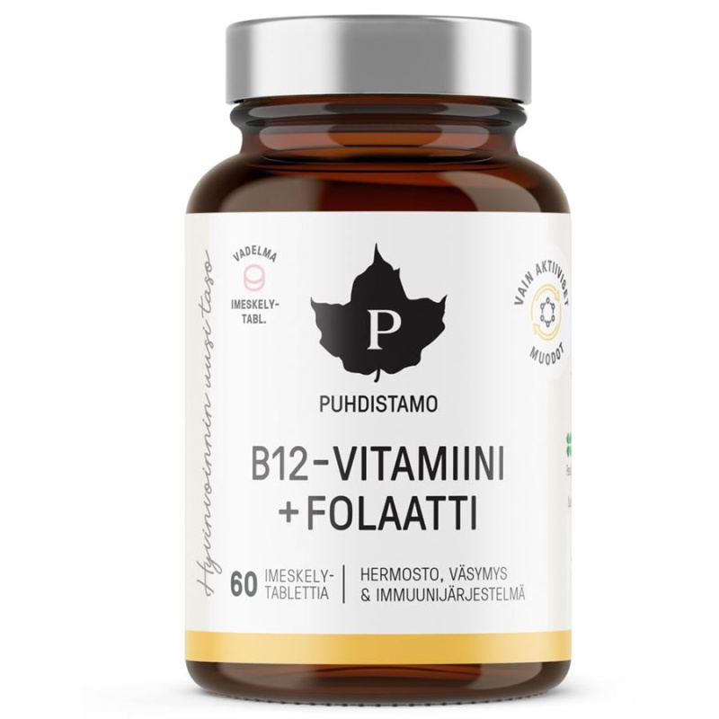 Puhdistamo Vitamin B12 Folate 60 kapslí