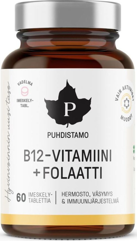 Puhdistamo Vitamin B12 Folate 60 kapslí