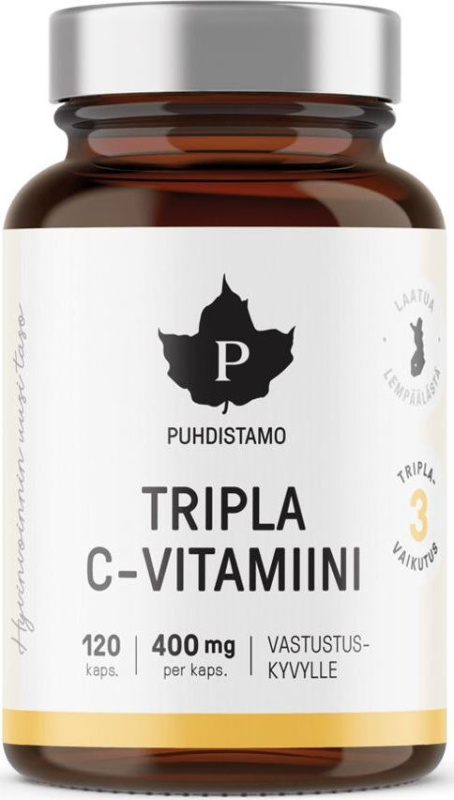 Puhdistamo Triple Vitamin C - 120 kapslí
