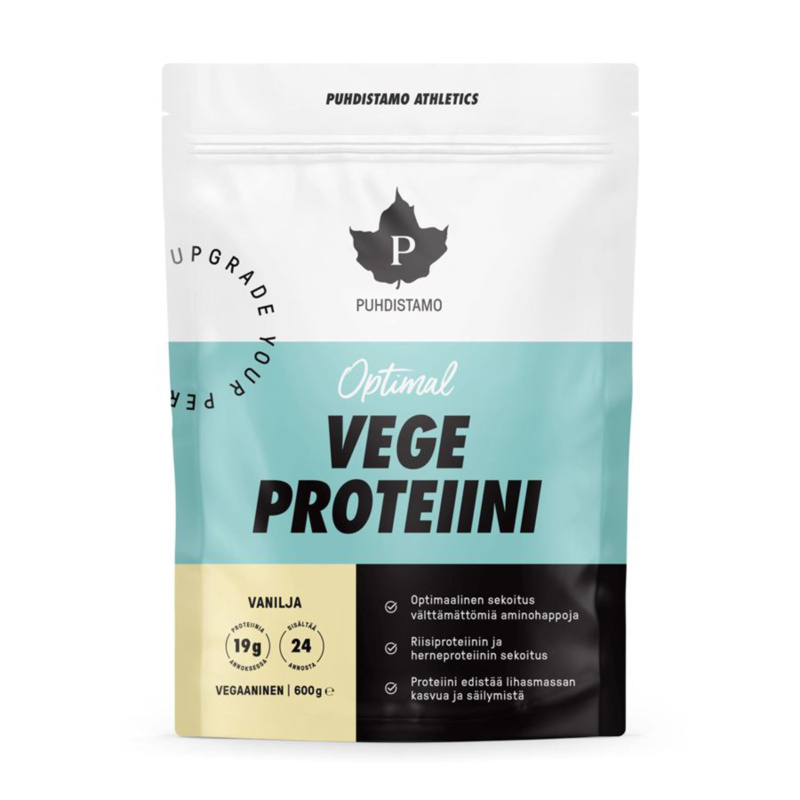 Puhdistamo Optimal Vegan Protein 600 g - Vanilka
