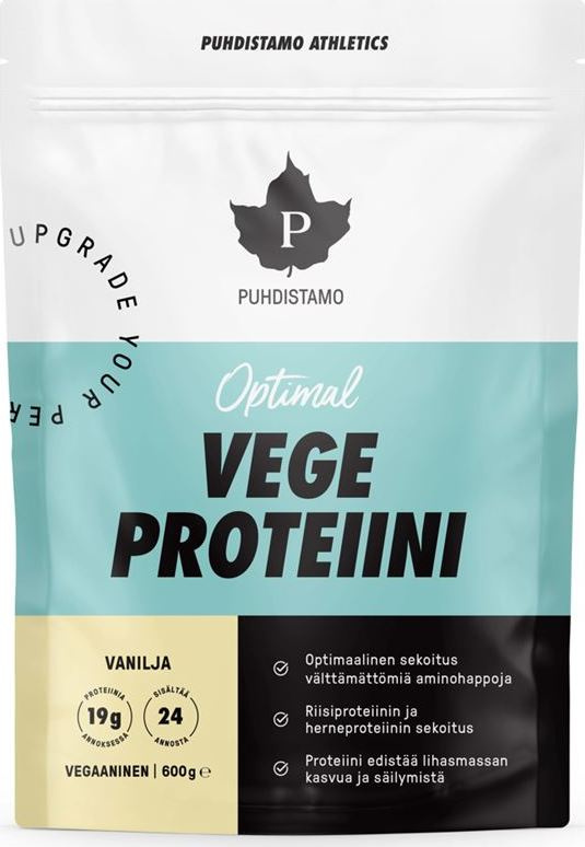 Puhdistamo Optimal Vegan Protein 600 g - Vanilka
