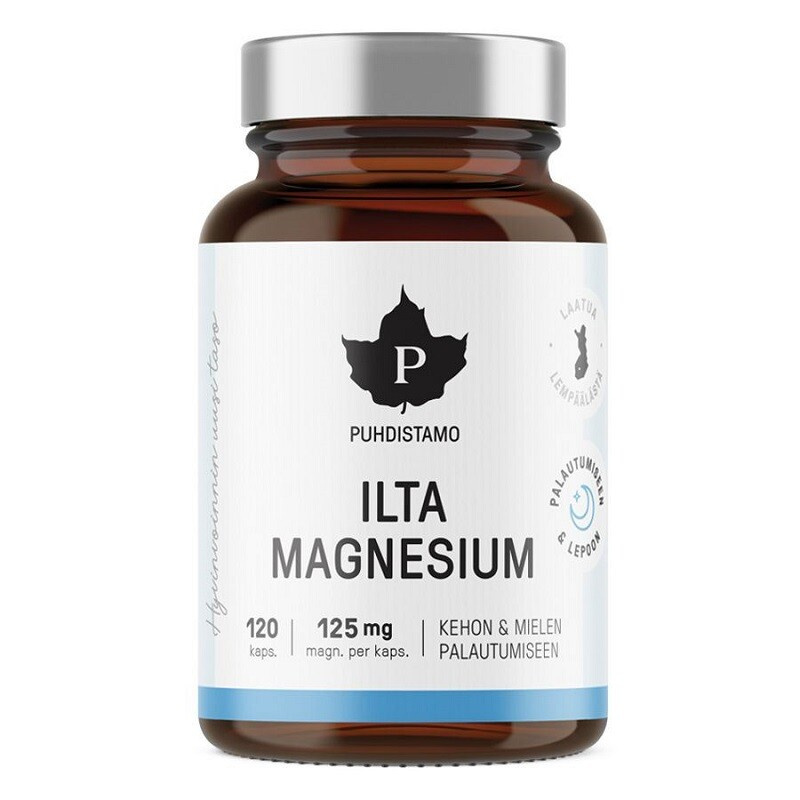 Puhdistamo Night Magnesium 120 kapslí