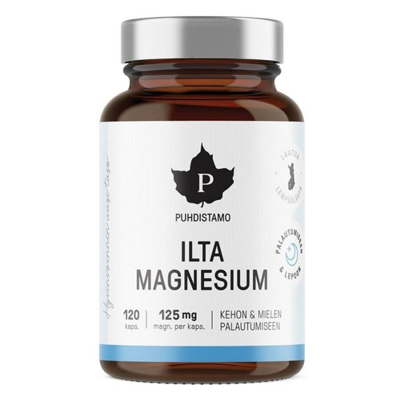 Puhdistamo Night Magnesium 120 kapslí