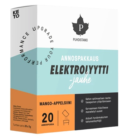 Puhdistamo Electrolyte Powder 20x 5 g - mango/pomeranč 