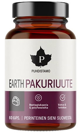 Puhdistamo Earth Chaga BIO (Pakuriuute) 60 kapslí