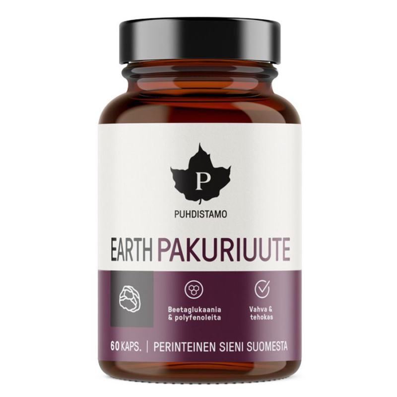 Puhdistamo Earth Chaga BIO (Pakuriuute) 60 kapslí