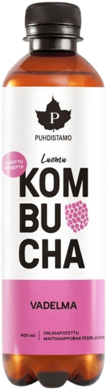 Puhdistamo Kombucha BIO 370ml raspberry (Bio Kombucha malina)