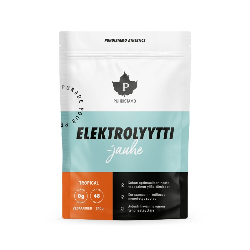 Puhdistamo Electrolyte Powder 240 g - tropické ovoce
