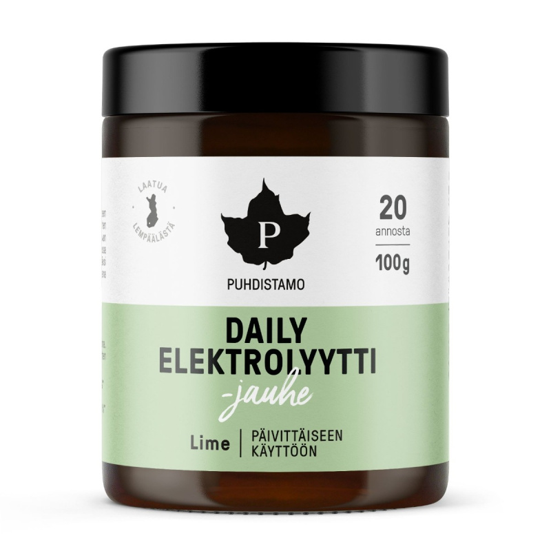 Puhdistamo Daily Electrolyte Powder 100 g - limetka