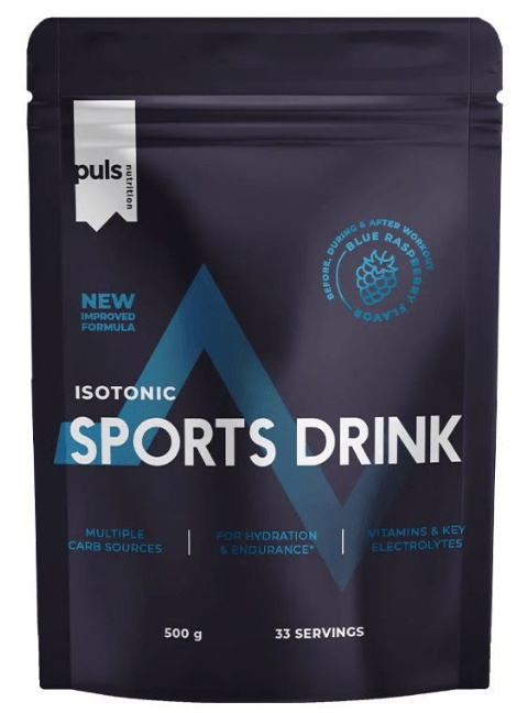 Puls Nutrition Isotonic Sports Drink 500 g - modrá malina