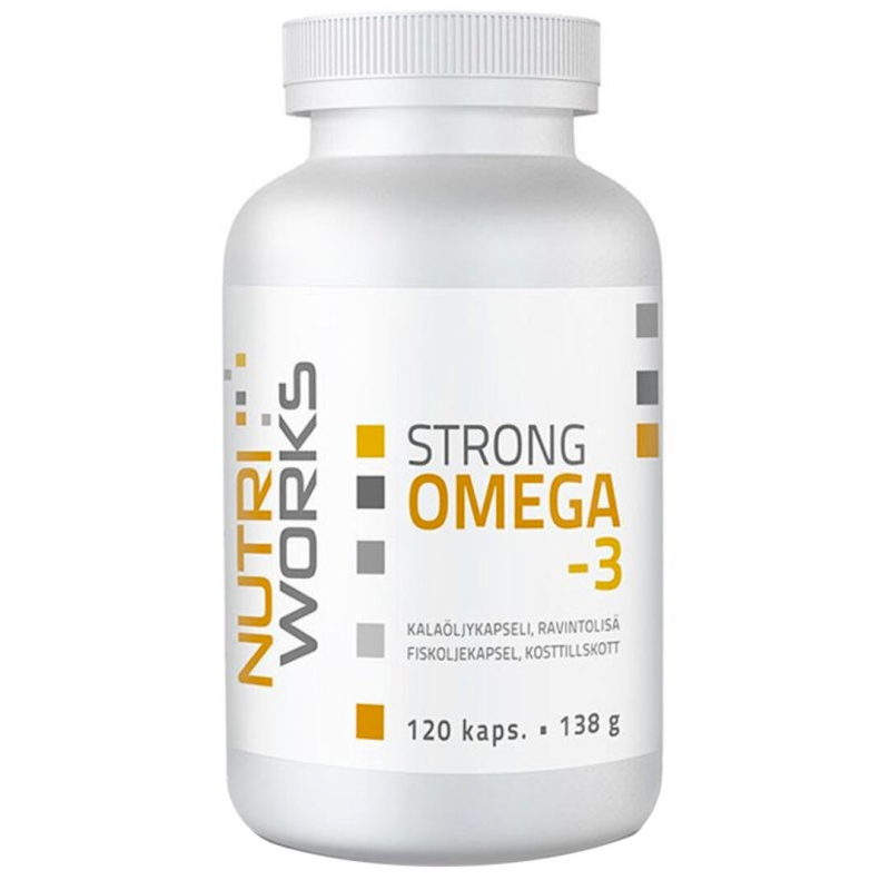 NutriWorks Omega 3 Strong 120 kapslí