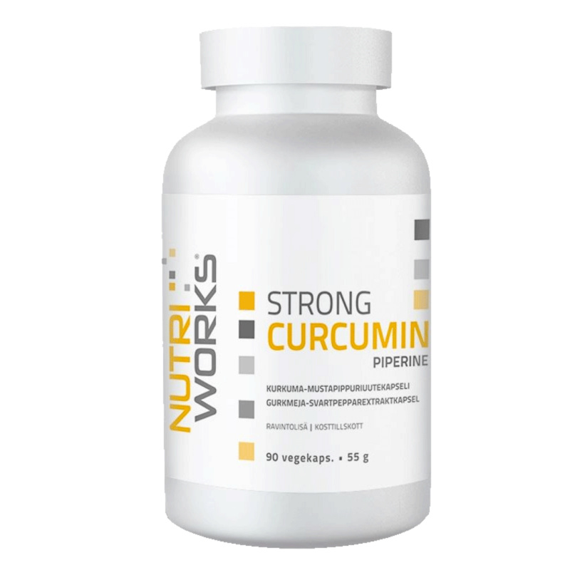 NutriWorks Strong Curcumin Piperine 90 kapslí