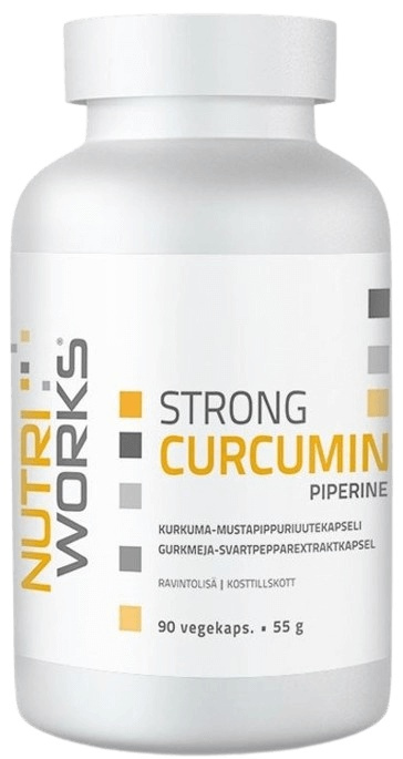 NutriWorks Strong Curcumin Piperine 90 kapslí
