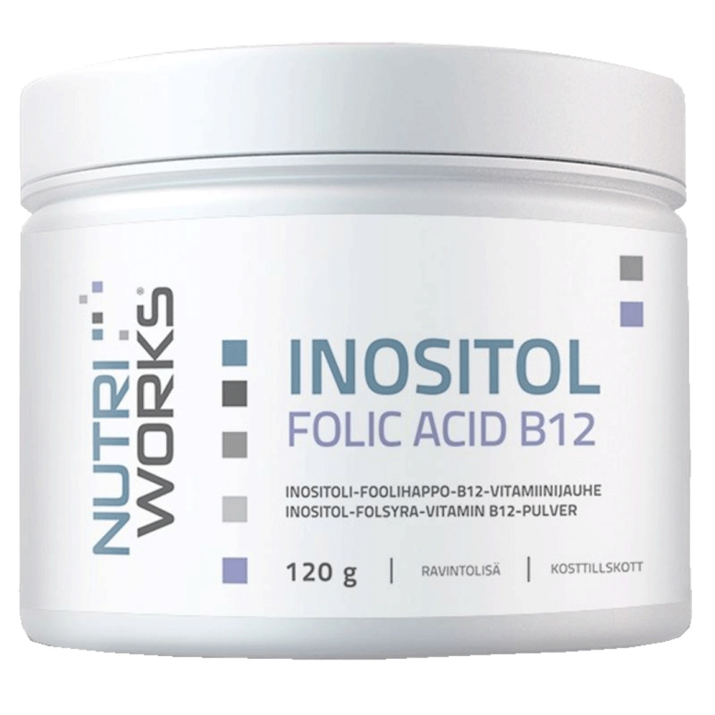 NutriWorks Inositol Folic Acid B12 120 g