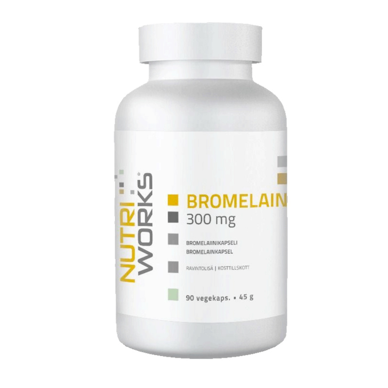NutriWorks Bromelain 300mg - 90 kapslí