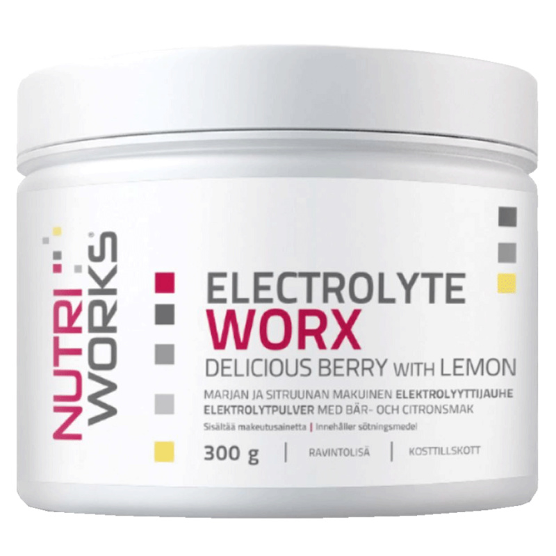 NutriWorks Electrolyte worx 300 g - broskvový ledový čaj