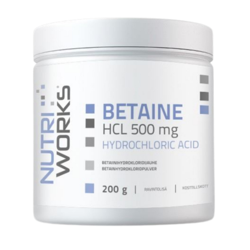 NutriWorks Betaine HCL 500 mg 200 g