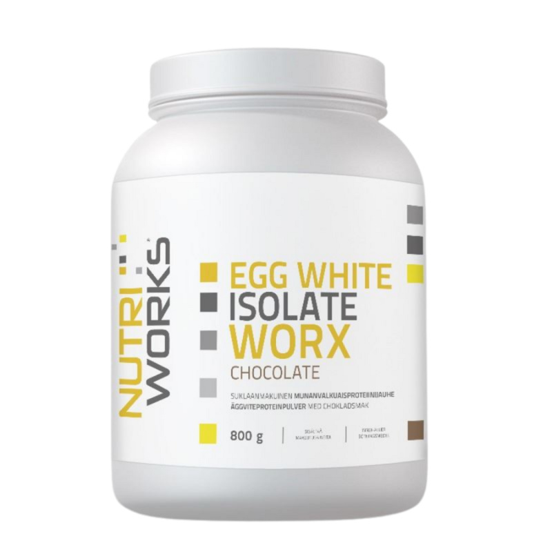 Nutriworks Egg White Isolate Worx 800 g - čokoláda 