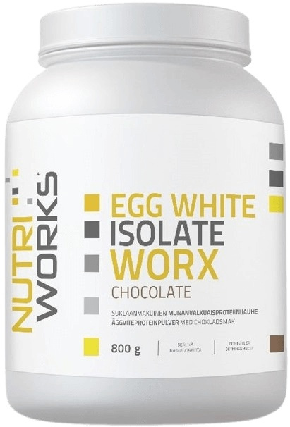 Nutriworks Egg White Isolate Worx 800 g - čokoláda 