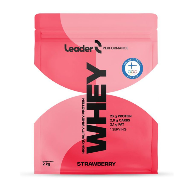 Leader Whey Protein 2kg Příchuť: Jahoda