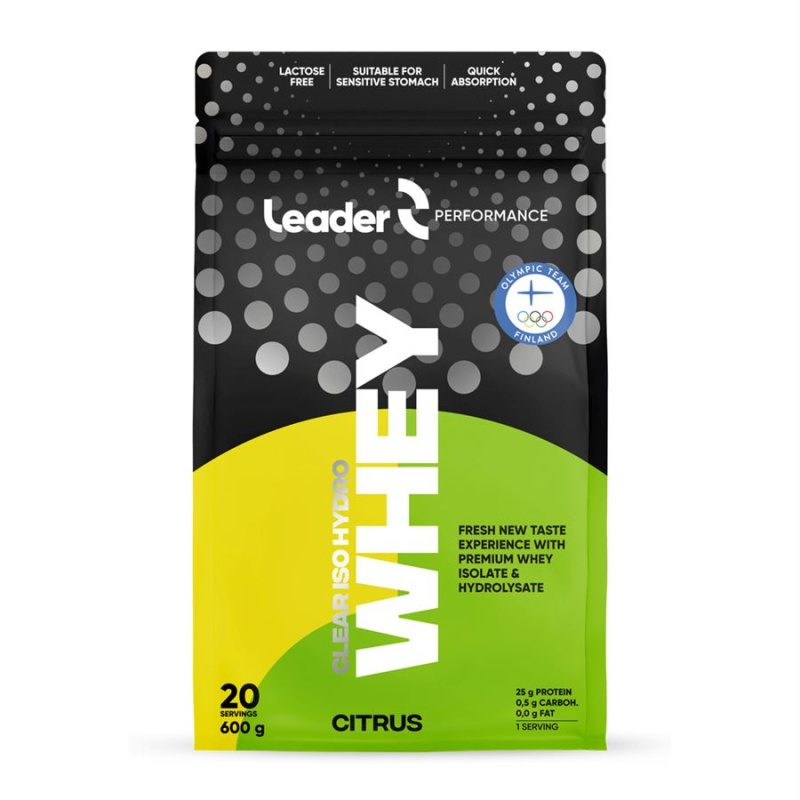 Leader Clear Iso Hydro Whey Protein 600 g Příchuť: Citrus