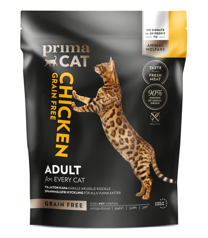 PrimaCat Grain-Free Chicken adult cats 1,4 kg