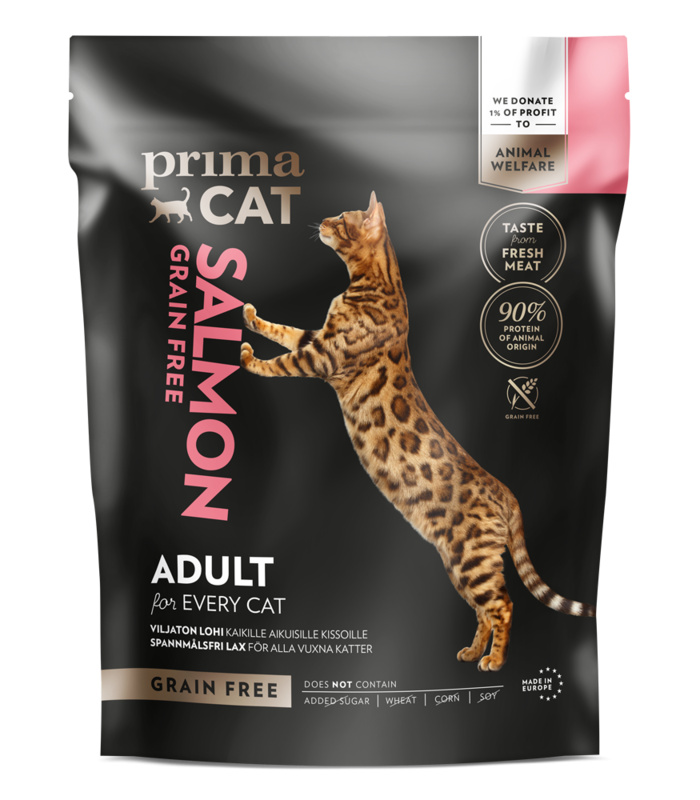 PrimaCat Grain-Free Salmon adult cats 1,4 kg