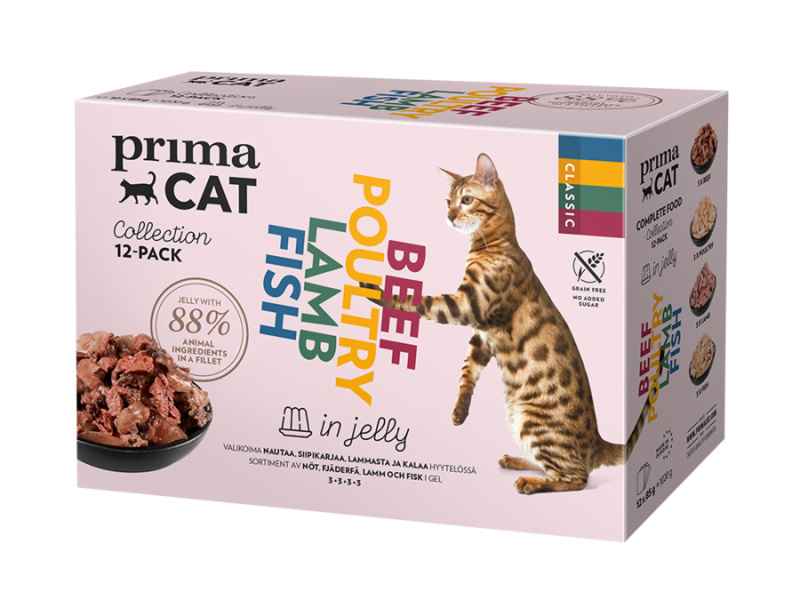 PrimaCat Classics multipack 12 x 85 g in jelly 12 x 85 g