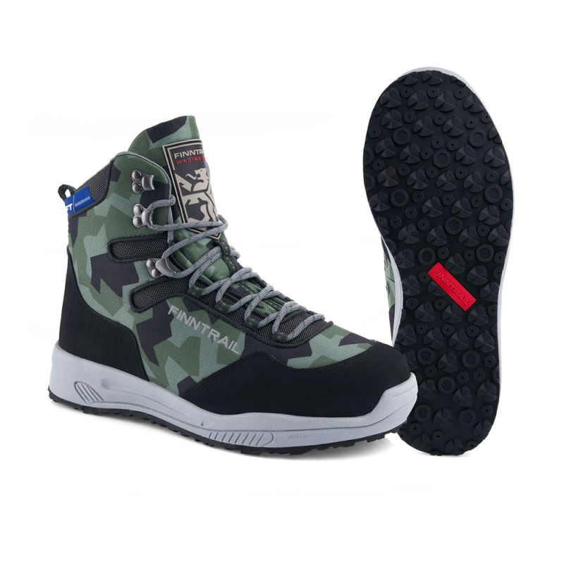 Moto boty  Finntrail Sportsman CamoArmy camo 46