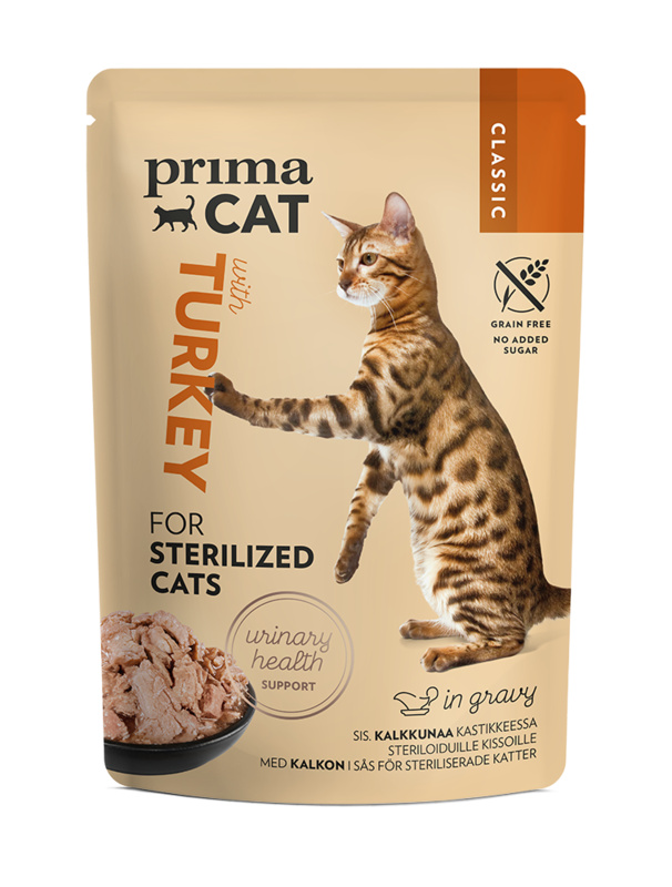 PrimaCat Classic Turkey in gravy sterilized 85 g