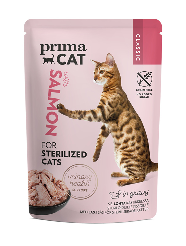 PrimaCat Classic Salmon in gravy sterilized 85 g