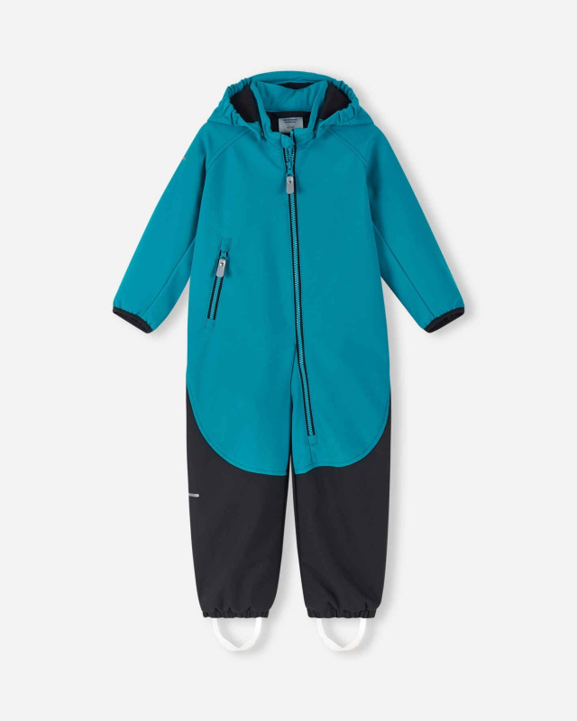 Dětský softshellový overal Reima Mjosa - aquatic blue Velikost: 80