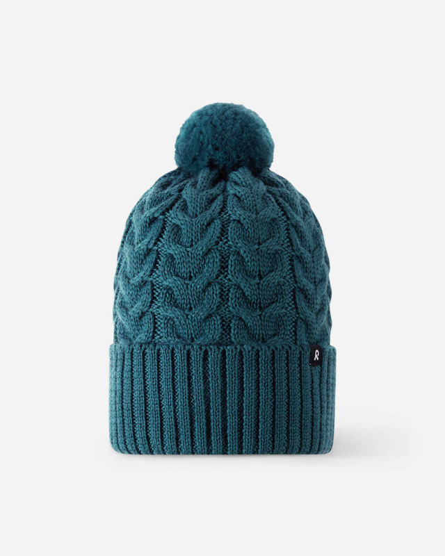 Dětská čepice Reima Routii - dark teal Velikost: 48-50cm (1-3 roky)