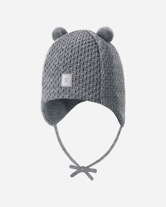 Dětská čepice Reima Sumu - melange grey Velikost: 40-43cm (1-3 měsíce)