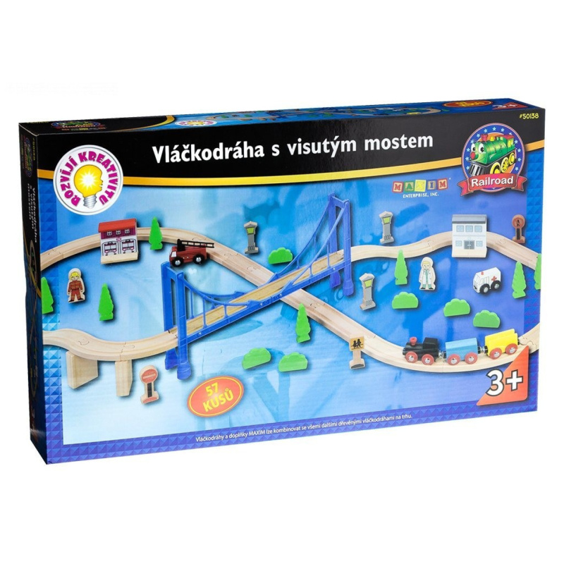 Vláčkodráha Maxim - S visutým mostem, 57 dílů