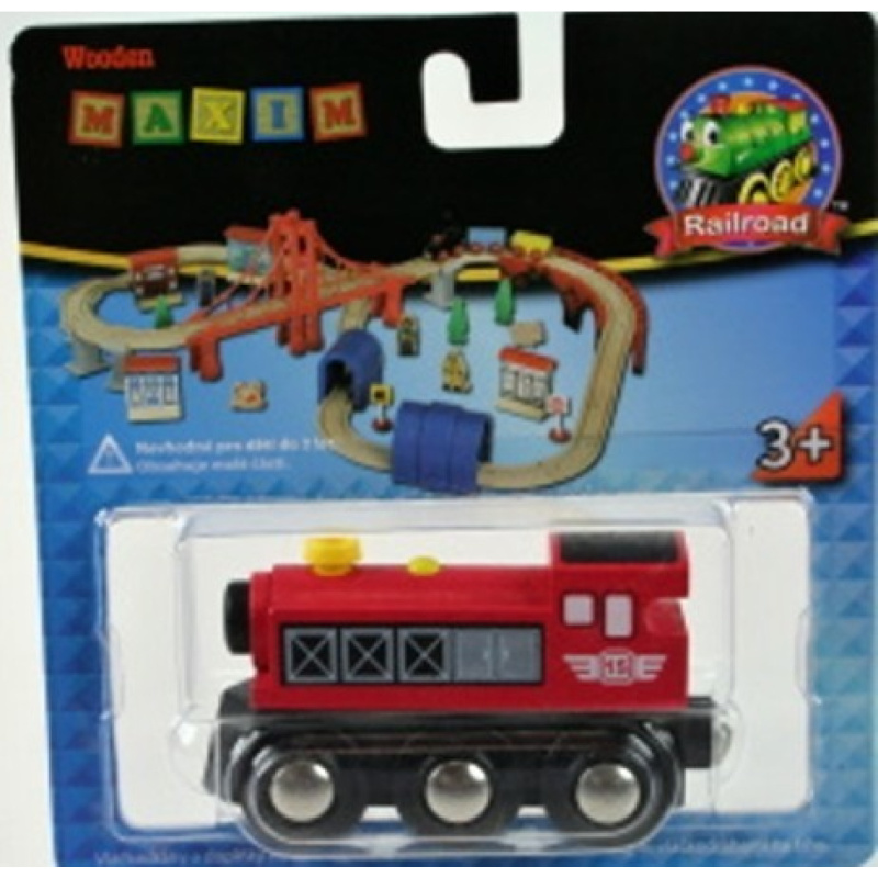 Maxim Dřevěná parní lokomotiva
