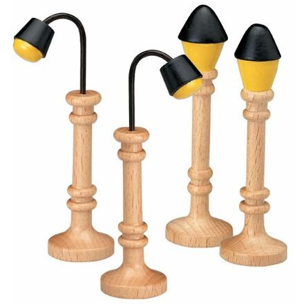 Vláčkodráha doplňky - Pouliční lampy, 4ks (Maxim)