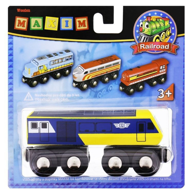 Maxim Dřevěná lokomotiva rychlovlak